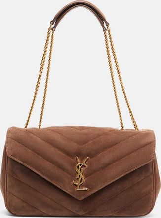 Saint Laurent Loulou Medium suede shoulder bag