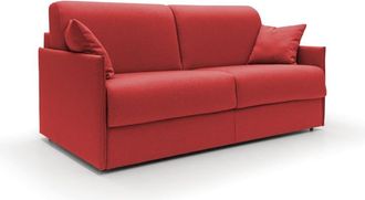 Divani.Store Sof&aacute; cama convertible en tela impermeable 149 cm rojo