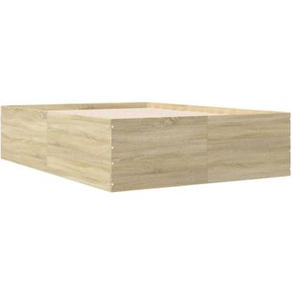 vidaXL Vidaxl - Estructura de cama madera de ingeniería roble Sonoma 140x200 cm