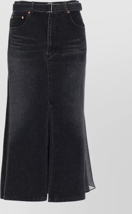 sacai denim skirt