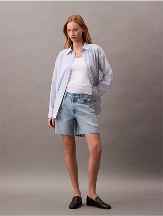 Calvin Klein Jeans Calvin Klein Womens 90s 6-Inch Denim Shorts - Blue - 28