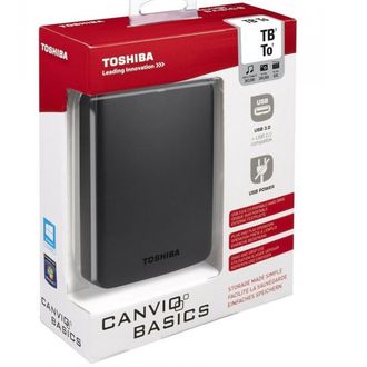 Trade Shop Trade Shop - Toshiba Canvio 2tb Usb 3.0 Portable Hard Drive Black