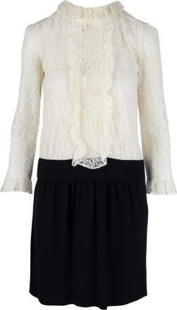 Moschino Moschino midi-jurk met kanten contrast - jaren 2010