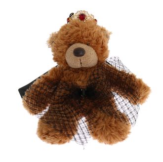 Dolce & Gabbana Womens Teddy Bear Gold Crystal Crown Tiara Diadem Hair Band Accessory
