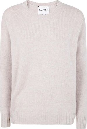 Kujten Maglione girocollo in cashmere - Toni neutri