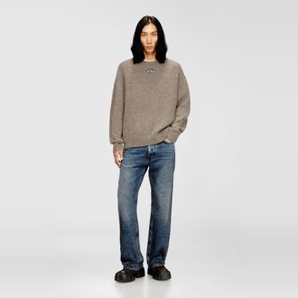 Diesel Jumper in wool and alpaca blend - Knitwear - Man - Beige