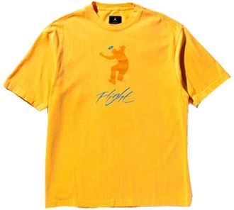 Nike Jordan Air Jordan x Union Crossover Solid Color Alphabet Pattern Printing Round Neck Short Sleeve US Edition Yellow DM2839-771