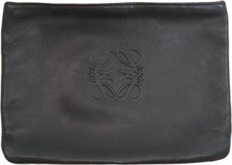 Loewe Black Leather Pouch (Pre-Owned)