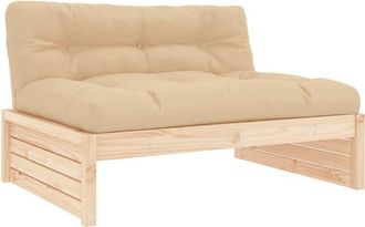 vidaXL Sof&aacute; central madera maciza de pino 120x80 cm Vidaxl