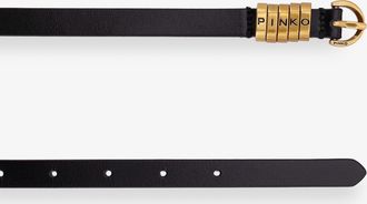 Pinko Womens Leather Belt Black