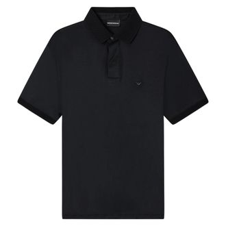 Emporio Armani Polo Shirt met logo-borduursel - Heren - Polos - Zwart - XL - Katoen - Tops
