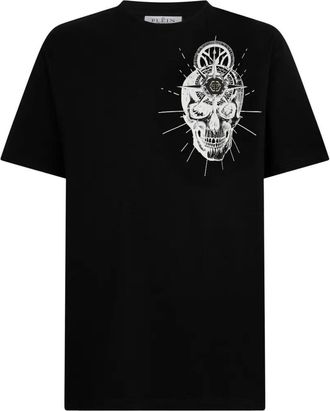 Philipp Plein Round-Neck T-Shirt Skull Tattoo