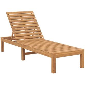 vidaXL Lettino Prendisole in Legno Massello di Teak - Vidaxl
