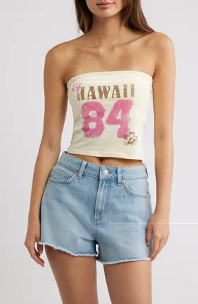 PacSun Hawaii 84 Tube Top in Yellow at Nordstrom, Size X-Large