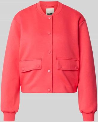 Ichi Regular Fit Jacke mit Viskose-Anteil Modell Kate in Neon Pink, Gr&ouml;&szlig;e XXL