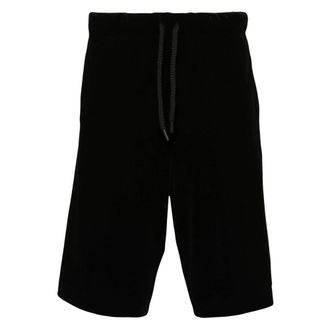 Versace Jeans Couture Korte Broeken, Heren, Zwart, M, RX Patch Logo Shorts