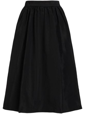 Karl Lagerfeld pleated midi skirt - Black