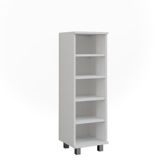 Vicco Mueble Midi Ilias, Blanco, 30.2 X 95 Cm Con 5 Compartimentos Abiertos
