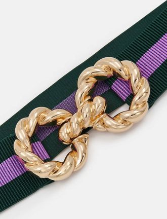 Essentiel Gotlies Striped Belt In Hulk