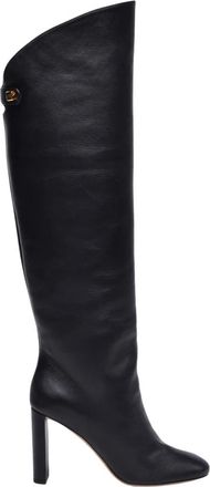 Maisons Skorpios Stivale Alto - Dames - Over de knie laarzen - Zwart - 37 EU - Leer - Schoenen