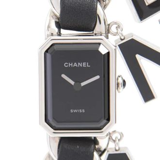Chanel Pre-owned Metal watches - Dames - Vintage Horloges - Zwart - ONE Size - Tweed - Vintage