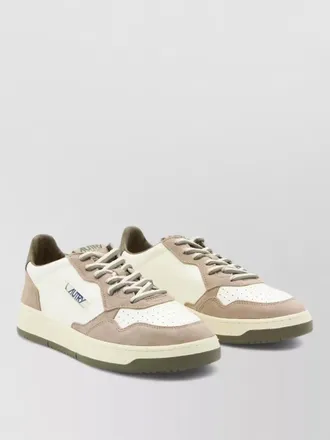 Autry medalist low lace up suede sneakers