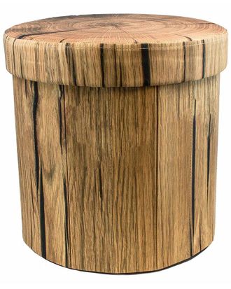 Sorbus Brown Storage Ottoman With Lid Cover
