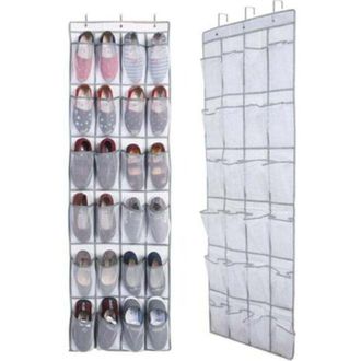 OEM Organizador De Zapatos Colgante Para Puerta (1 Unidad), Bolsa De Almacenamiento Colgante Con 24 Bolsillos, Organizador De Zapatos Colgante, Organizado
