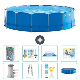 Intex Piscina Con Estructura Redonda - 457x122 Cm - 9-piezas S683