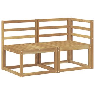 vidaXL Sof&aacute; De Esquina Y Centro Para Exterior 2 Pieza Blanco Vidaxl