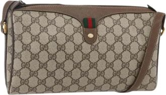 Gucci Pre-owned Cross Body Bags, female, Beige, Size: ONE SIZE Pre-owned Vintage Shoulder Bag
