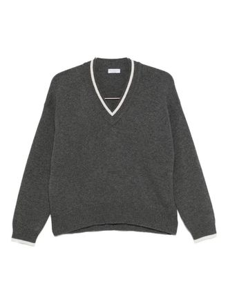 Brunello Cucinelli Cashmere V-Necked Sweater