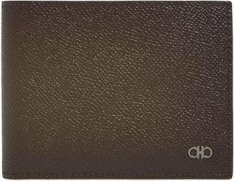 Ferragamo Micro Gancio Leather Bifold Wallet in Spruzzatura New Olive Nero at Nordstrom