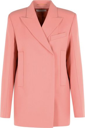 Sportmax Blazer dritto Sportmax Esule In Lana Vergine Rosa Antico