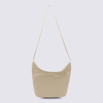 The Row Sand Leather N/S Izzy Crossbody Bag