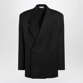Fear of God Black Double Breasted Jacket In Virgin Wool
