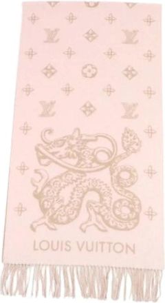 Louis Vuitton Pre-owned Scarves, female, Pink, Size: ONE SIZE Pre-owned Cashmere Scarf