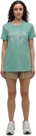tentree Summer Flora T-Shirt in Turquoise Sky/vintage White at Nordstrom, Size X-Large