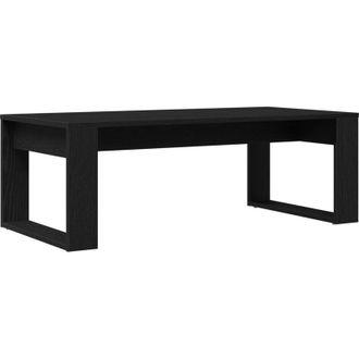 vidaXL Mesa De Caf&eacute; Roble Negro 102 X 50 X 35 Cm Madera Contrachapada Vidaxl