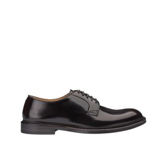 Doucal's Leren Derby Veterschoen - Heren - Nette schoenen - Bruin - 40 EU - Leer - Schoenen