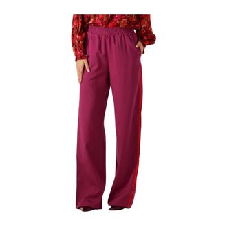 Ydence Ydence - Roze Wijde Broek Zizi Tall - Dames - Broeken - Roze - Maat: XS Viscose