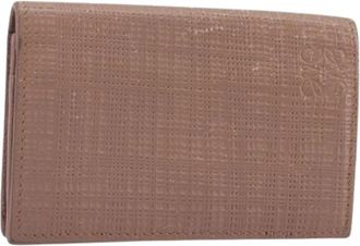 Loewe Pre-owned Card Case - Dames - Vintage Accessoires - Roze - ONE Size - Leer - Vintage