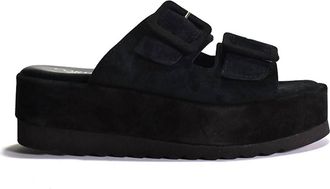Cordani Womens Karson 2 Platform Slide Sandal In Black Suede