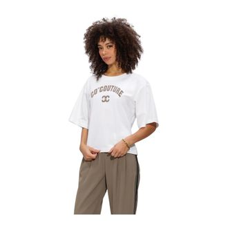 Co'Couture Tops, Dames, Wit, M, Linnen, Zengacc Tee O-Neck