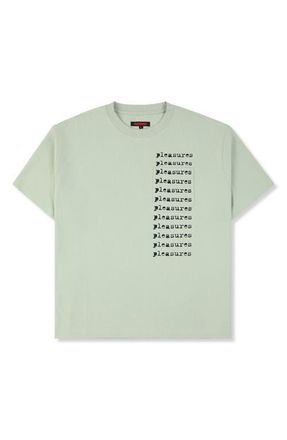 Pleasures Slip Pocket Logo Graphic T-Shirt in Sage at Nordstrom, Size Xx-Large