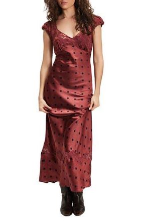 Free People Butterfly Babe Cutout Maxi Dress in Cedar Combo at Nordstrom Rack, Size Small