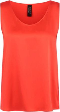 Marc Cain Dames, Tops, Rood, Maat: S Zijde