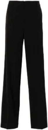 Pantaloni Torino Daily Stretch Satijnen Broek - Dames - Straight fit broeken - Zwart - M - Satijn - Broeken