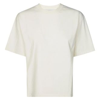 Golden Goose T-Shirts, female, White, Size: XS T-Shirt MM Logo Patch