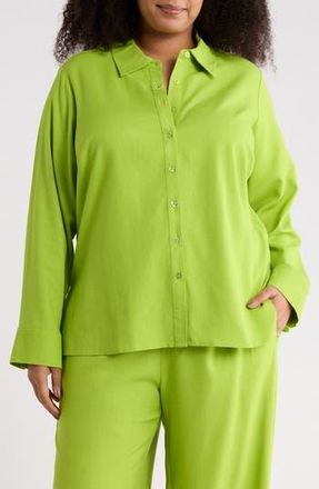 By Design Valencia Solid Top in Macaw Green at Nordstrom Rack, Size 1 X
